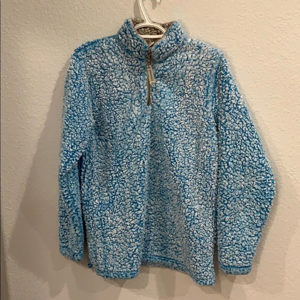 large super soft blue sweatshirt